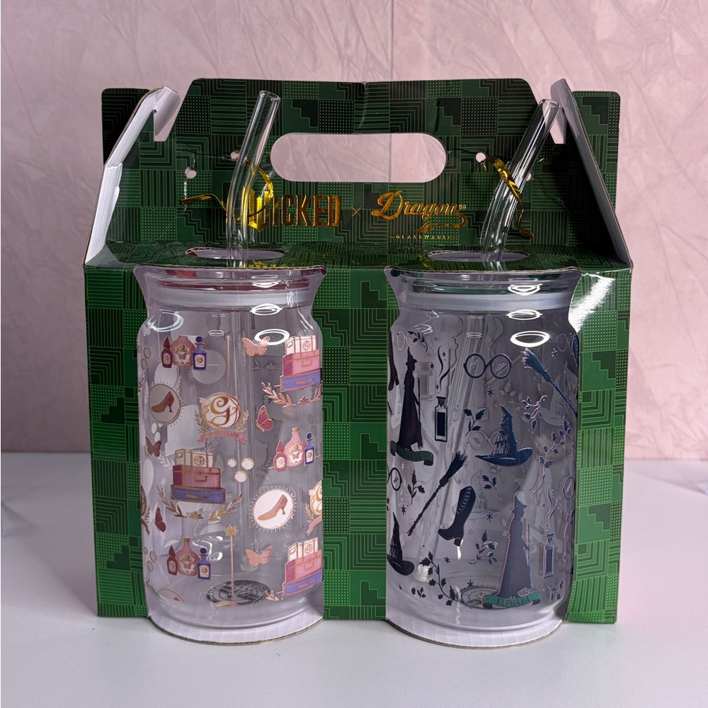 Wicked x Dragon Glass Tumbler Set SOLD OUT HTF